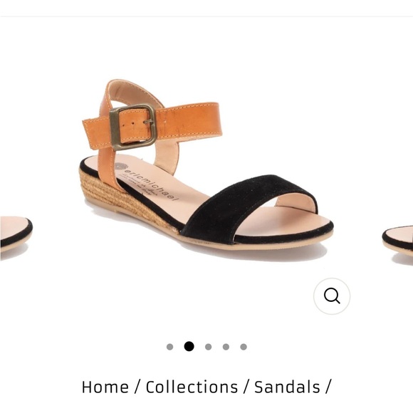 Black & brown leather sandals — Eric Michael - Picture 7 of 7